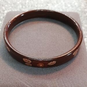 Elegant Brown Bangle Bracelet